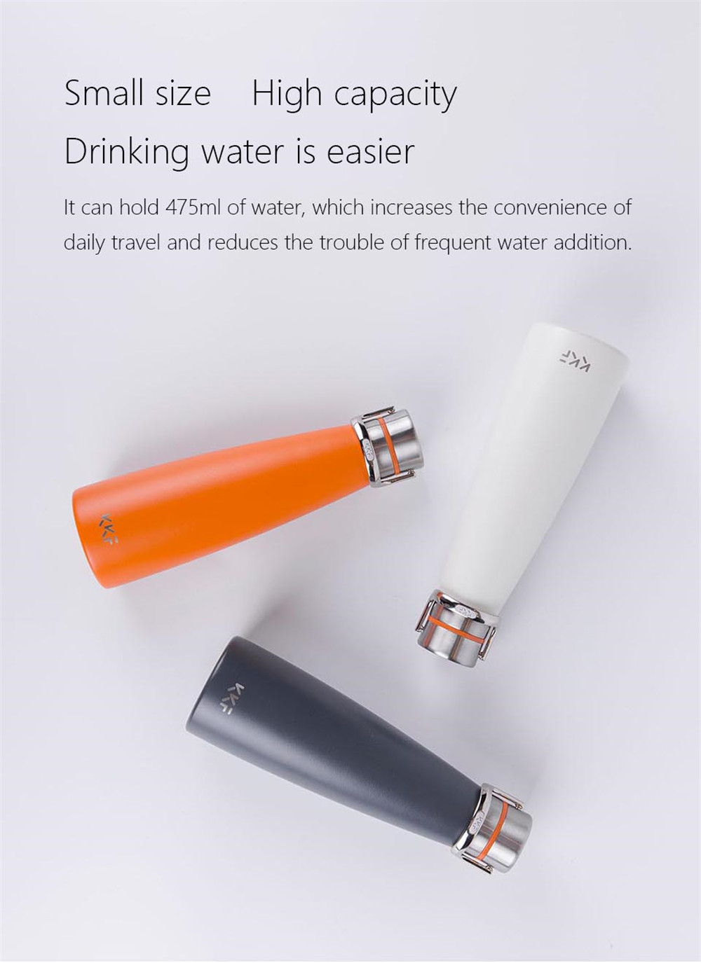 Xiaomi KKF Smart Vacuum Thermos Water Bottle OLED TEMP Display Insulation Cup