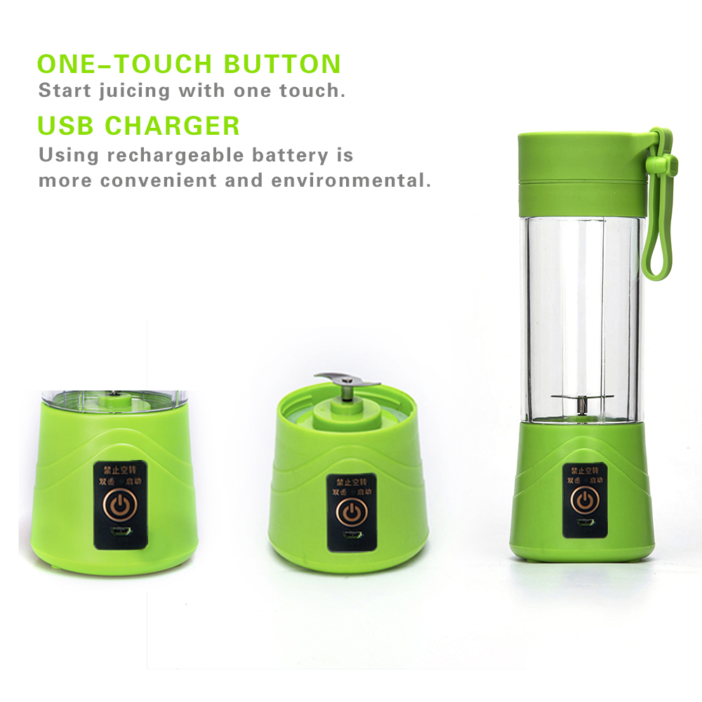 Portable Juicer Blender Electric USB Rechargeable Fruit Cut