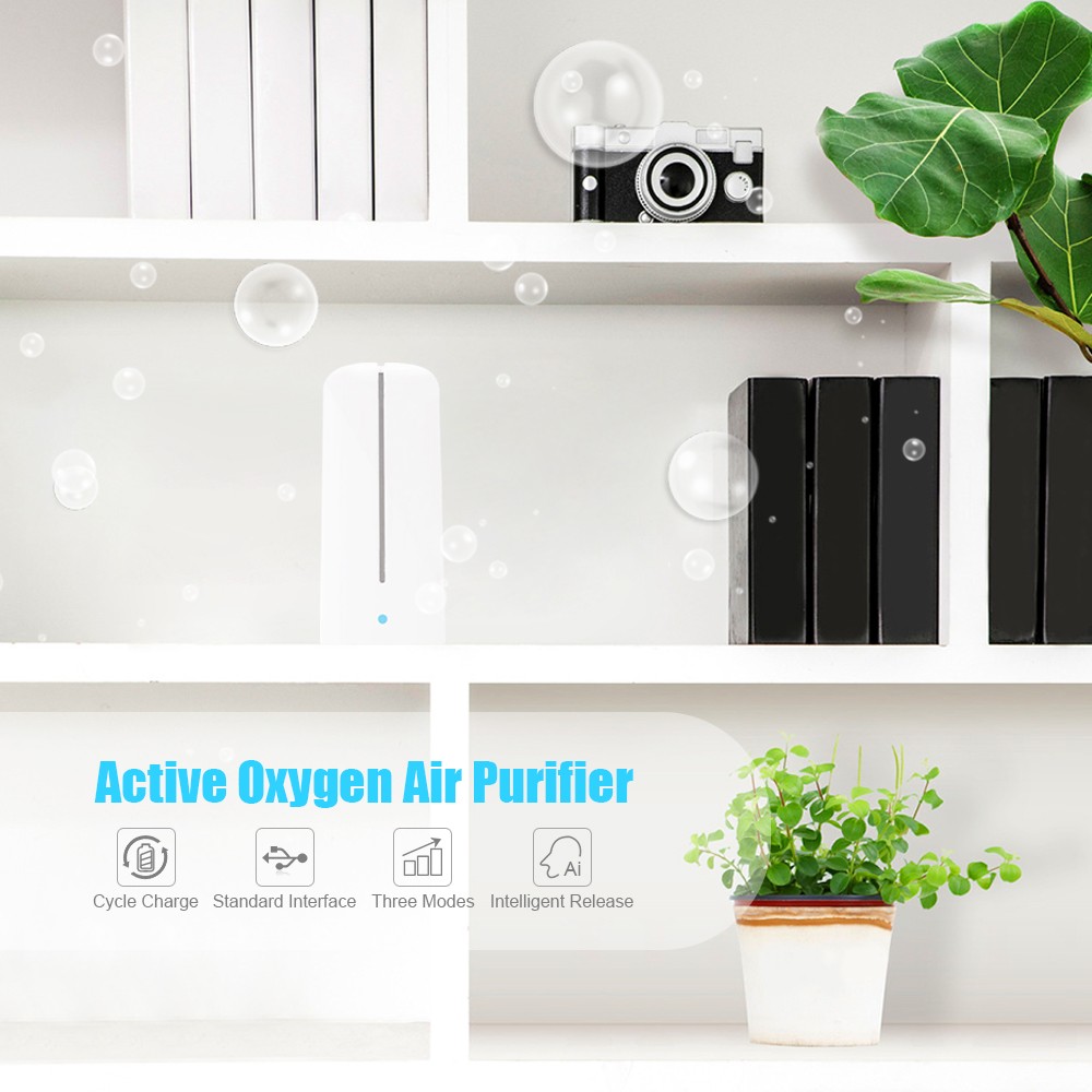 Rechargeable Fridge Deodorizer Active Oxygen Purifier Mini Sterilizer Household