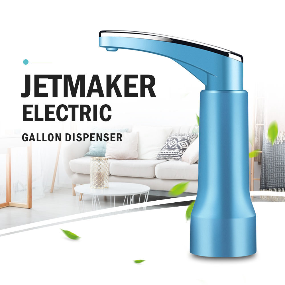 JETMAKER Electric Gallon Dispenser Rechargeable Bottle Water Pump Household Outdoor Office