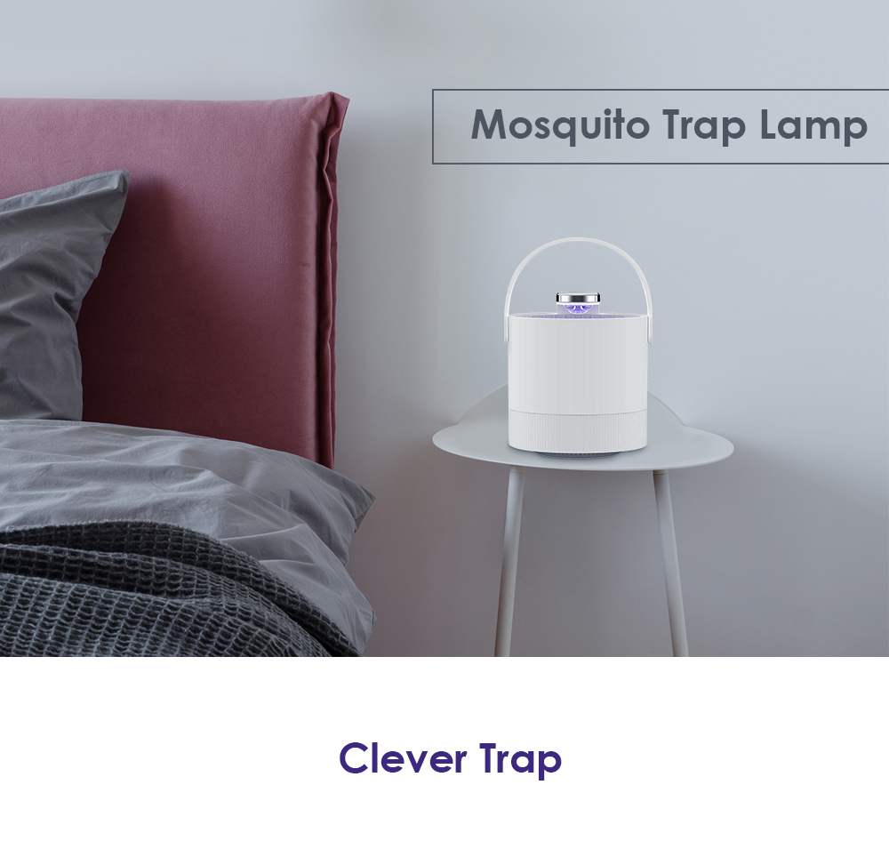 Mosquito Trap Lamp Bug Zapper Fan Portable Desktop No Noise Energy-saving USB Port
