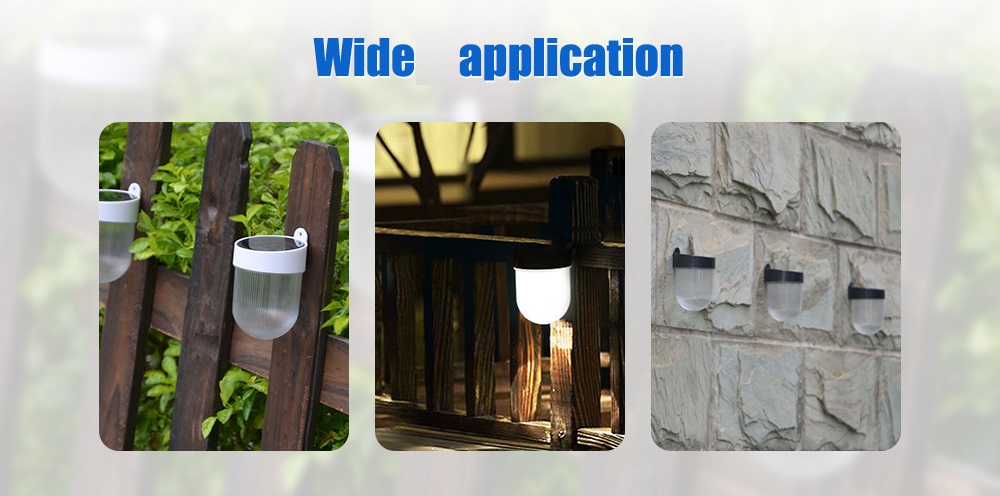 N767 Outdoor No Wiring Required Two Color Solar Wall Light