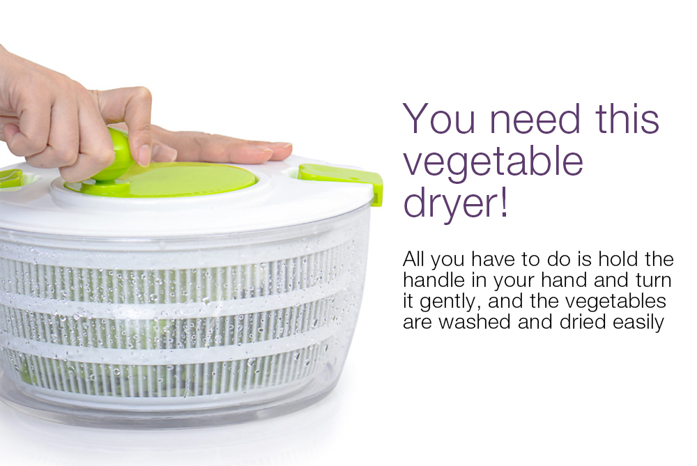 Vegetable Dryer Kitchen Tool Basket Drying Machine
