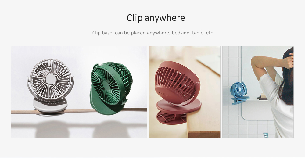 SOLOVE 360 Degree Rotating Clip-on Fan from Xiaomi youpin