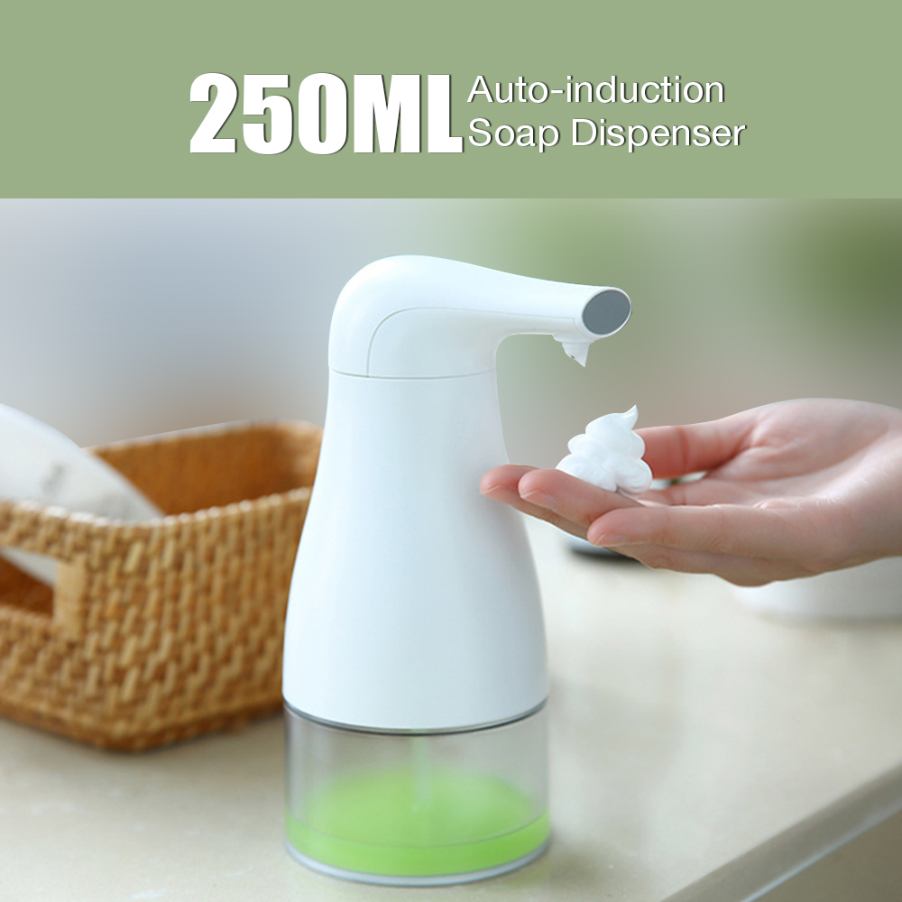 250ML Household Auto-induction Soap Dispenser 5 - 7cm Sensing Distance IPX4 Waterproof Grade
