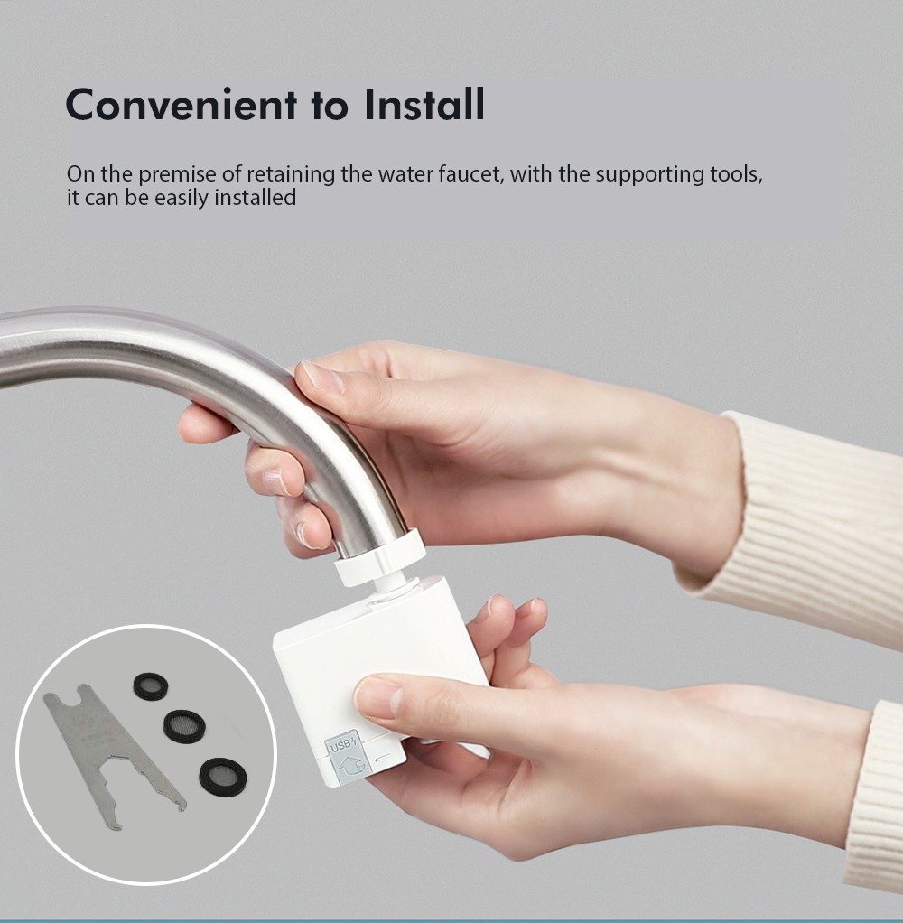 Smart Infrared Sensor Water Saving Overflow Device Faucet Tap Attachment