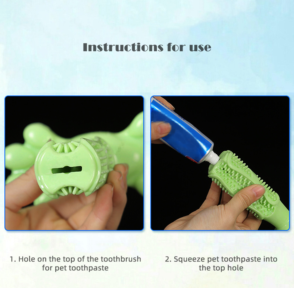 Portable Dog Toothbrush Dental Care Brushing Stick