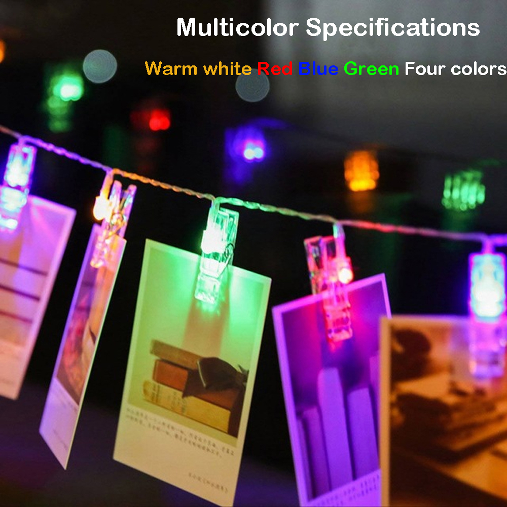 ZDM 2-4M LED Photo Clip String Lights USB Interface Fairy Twinkle Lights DC5V