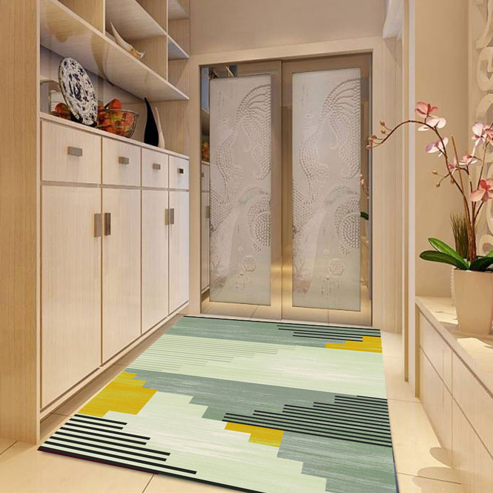 1 Pc Mat Antislip Simple Pattern Cozy Bedroom Home Decoration