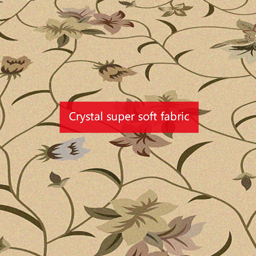 Khaki Flower Bedroom Bedside Blanket Super Soft Carpet Machine Washable