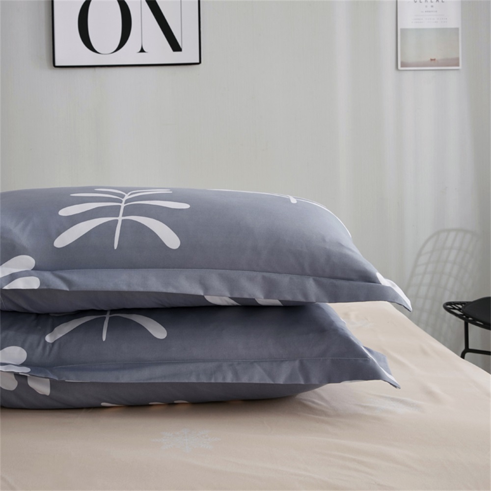 OMONNES Bed Four Pieces of Simple Art Bed Sheets Quilt iris