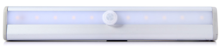 L0406 Human Body Infrared Induction Sensor 10 LEDs Bar Light Auto PIR Lamp
