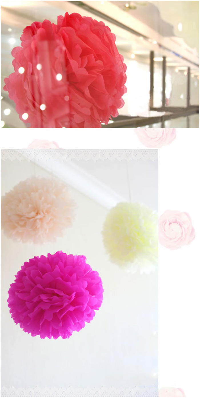 DIY 8 inch Paper Flower Ball Wedding Party Home Decoration Artware