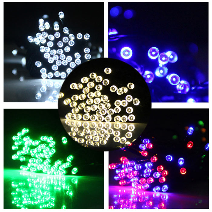 VCT - SIC056 Christmas Props 15m 100 LEDs Solar String Light Xmas Tree Decors Festival Supplies