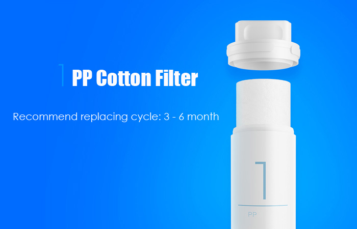 Original Xiaomi Water Purifier PP Cotton Filter Smartphone Remote Control Home Appliance
