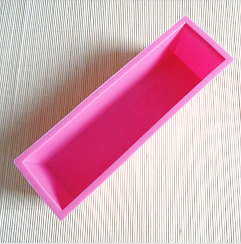 Handmade Soap Silicone Rectangle Mould Pastry Bread Bakeware 1.2L