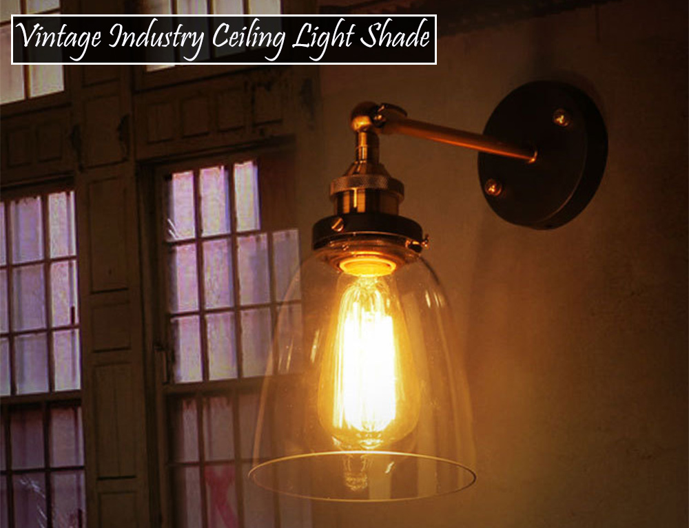 CY - BD - 009 Edison Vintage Industrial Rustic Glass Wall Sconces Antique Lamp Socket