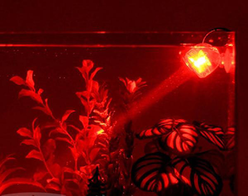 2pcs Aquarium LED Spotlight RGB Fish Tank Diving Light Waterproof Decorative Submersible Lamp with Remote Control