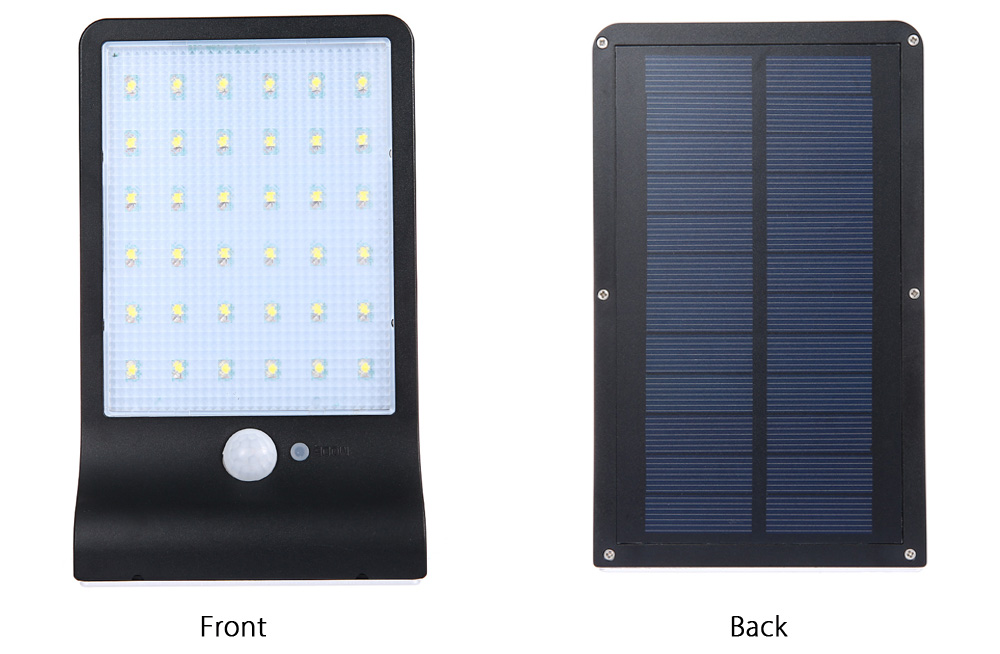 36 LEDs Solar Powered Motion Sensor Light LED Wall Lamp