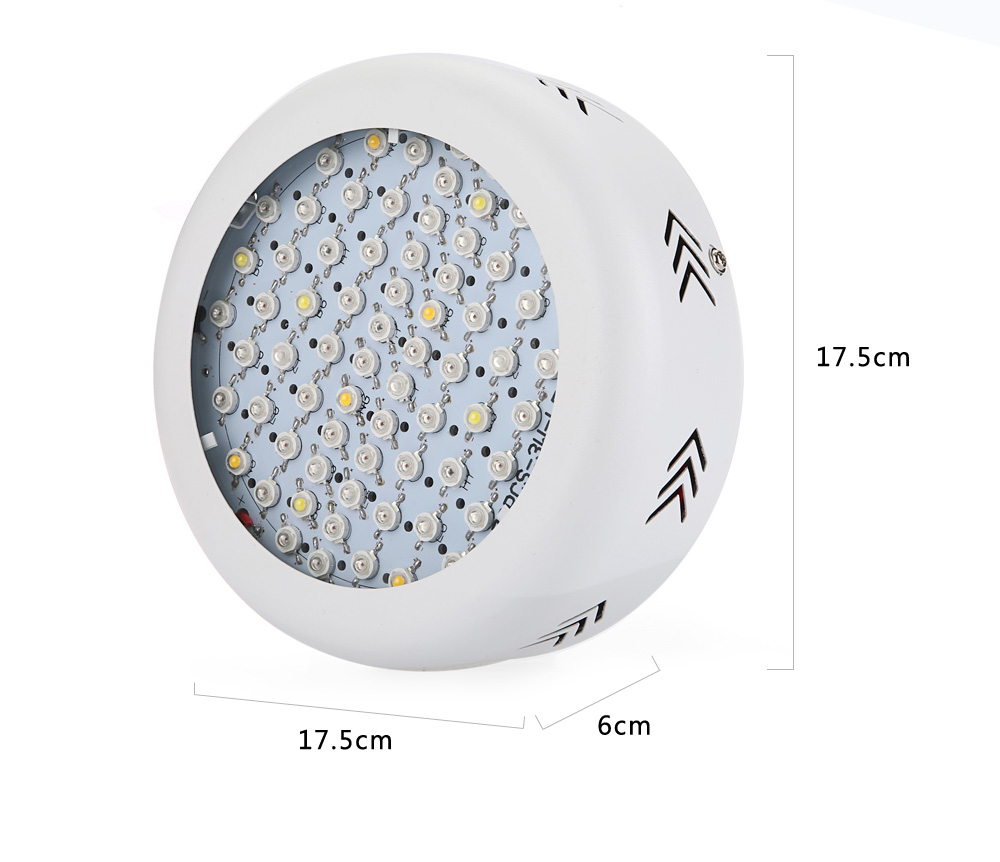 AC 85 - 265V 55W Epistar LED Grow Light Full Spectrum Fill Lamp for Hydroponics Indoor Plant with 72 LEDs