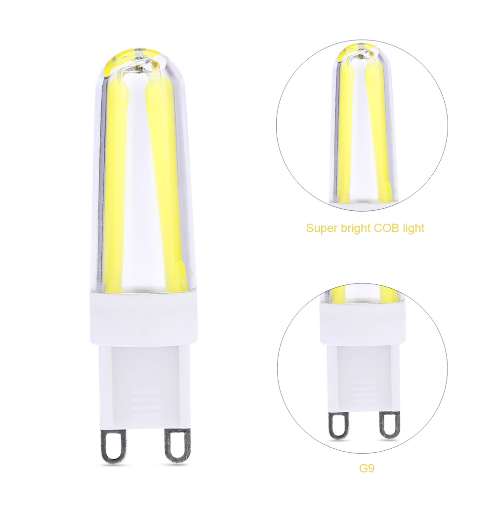 G9 AC 220V 4W 400LM COB LED Dimmable Bulb Spotlight with 4 LEDs
