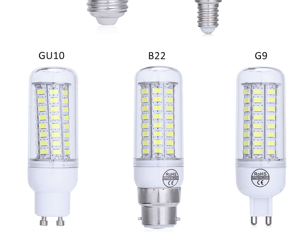 AC 220V E27 6W 550 - 600LM SMD 5730 LED Corn Bulb Light with 72 LEDs