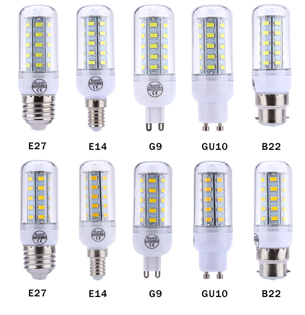 AC 220V E27 4W 400LM SMD 5730 LED Corn Bulb Light with 36 LEDs