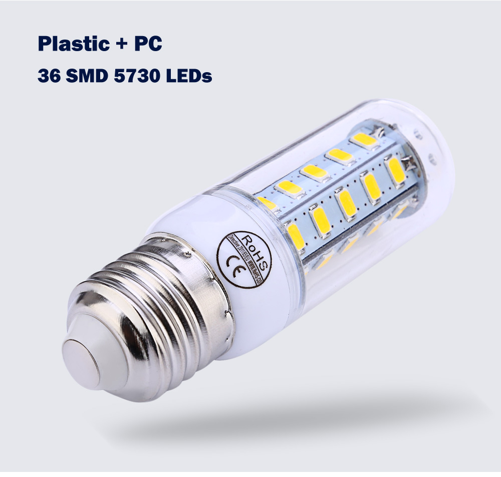 AC 220V E27 4W 400LM SMD 5730 LED Corn Bulb Light with 36 LEDs