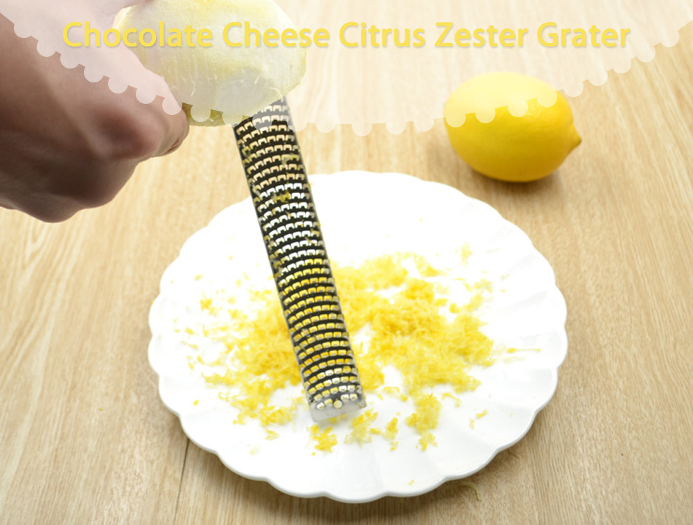 304 Stainless Steel Blade Citrus Chocolate Cheese Grater Zester