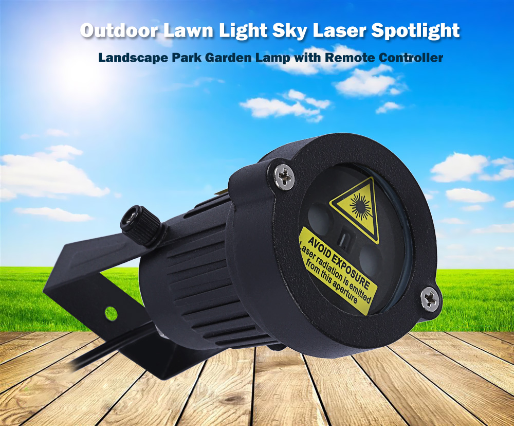 Outdoor Lawn Light Sky Laser Spotlight Landscape Park Garden Lamp with Remote Controller