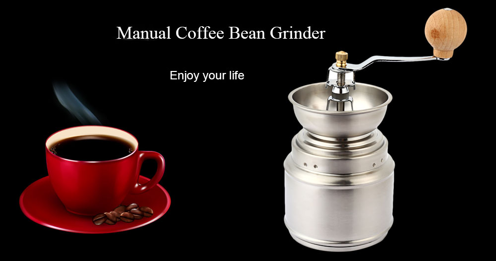Stainless Steel Adjustable Manual Ceramic Coffee Grinder