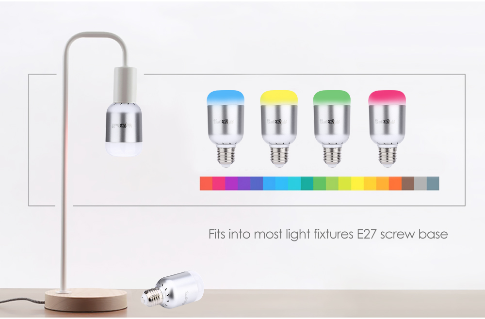 YouOKLight AC 100 - 240V E27 6W Bluetooth 4.0 Smart LED Bulb Light