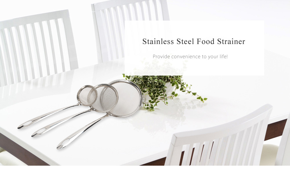 Multifunctional Stainless Steel Food Strainer Filter Oil Removal Kitchen Accessory