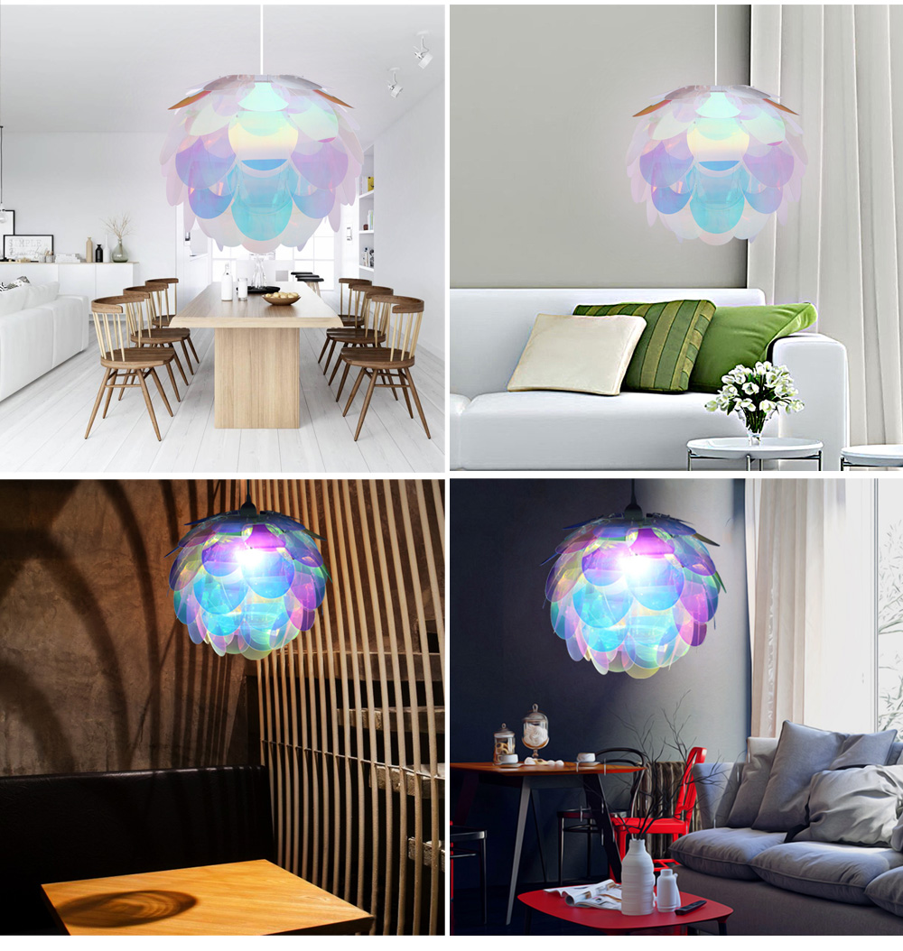 50PCS Transparent Colorful IQ Lampshade with Creative Decor Design for Room Bar