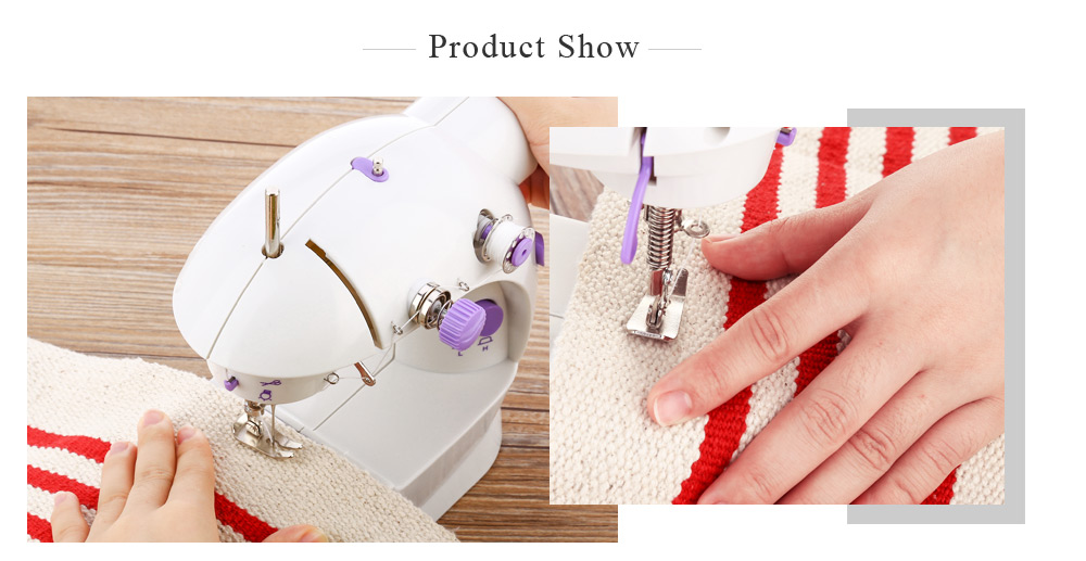 202 Mini Automatic Thread Sewing Machine Double Speed Control Button