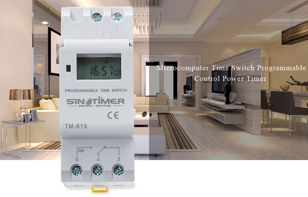 SINOTIMER Microcomputer Time Switch Programmable Control Power Timer