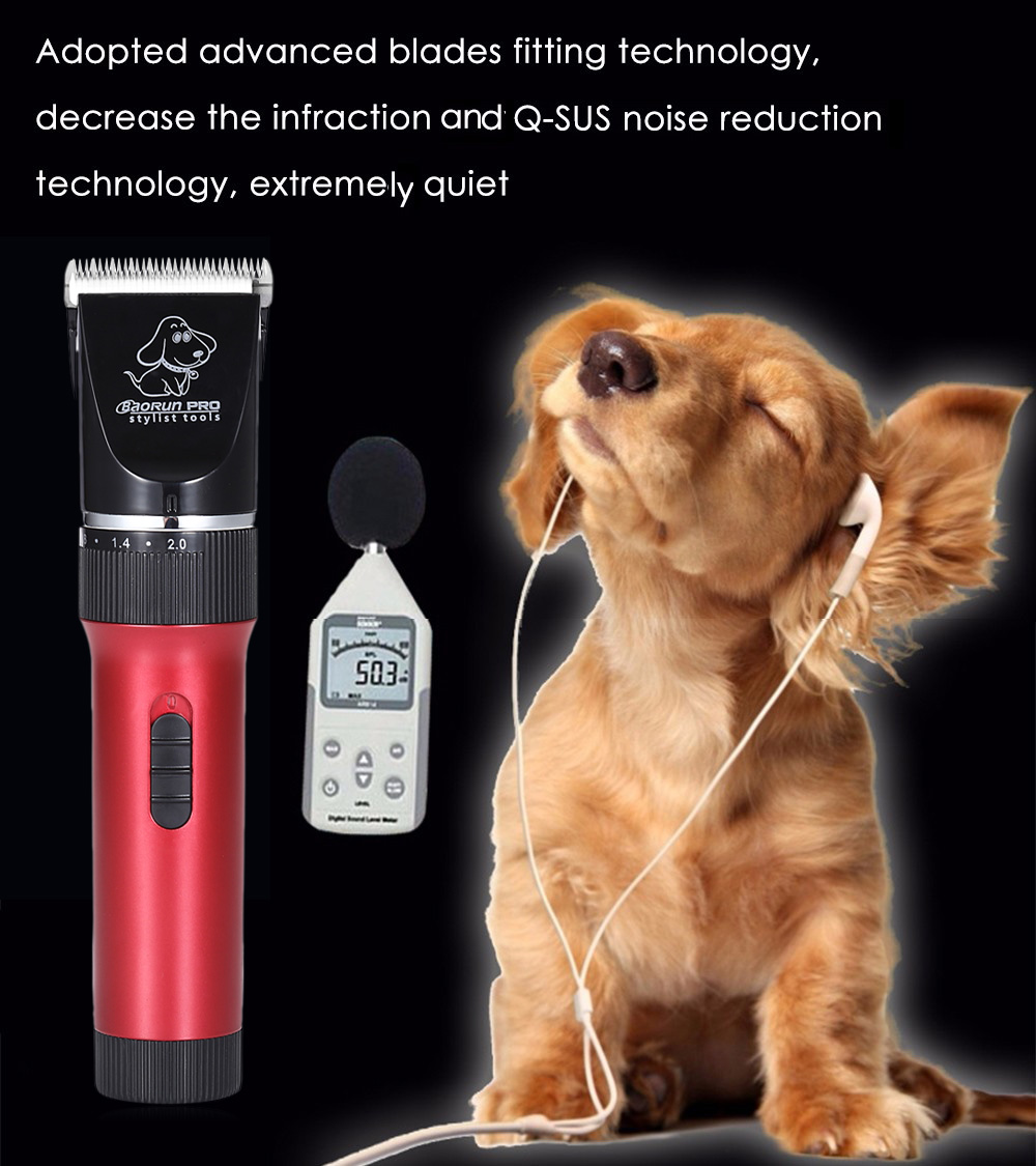 BaoRun P6 Professional Rechargeable Pet Electric Hair Clipper Cutter with Grooming Kit