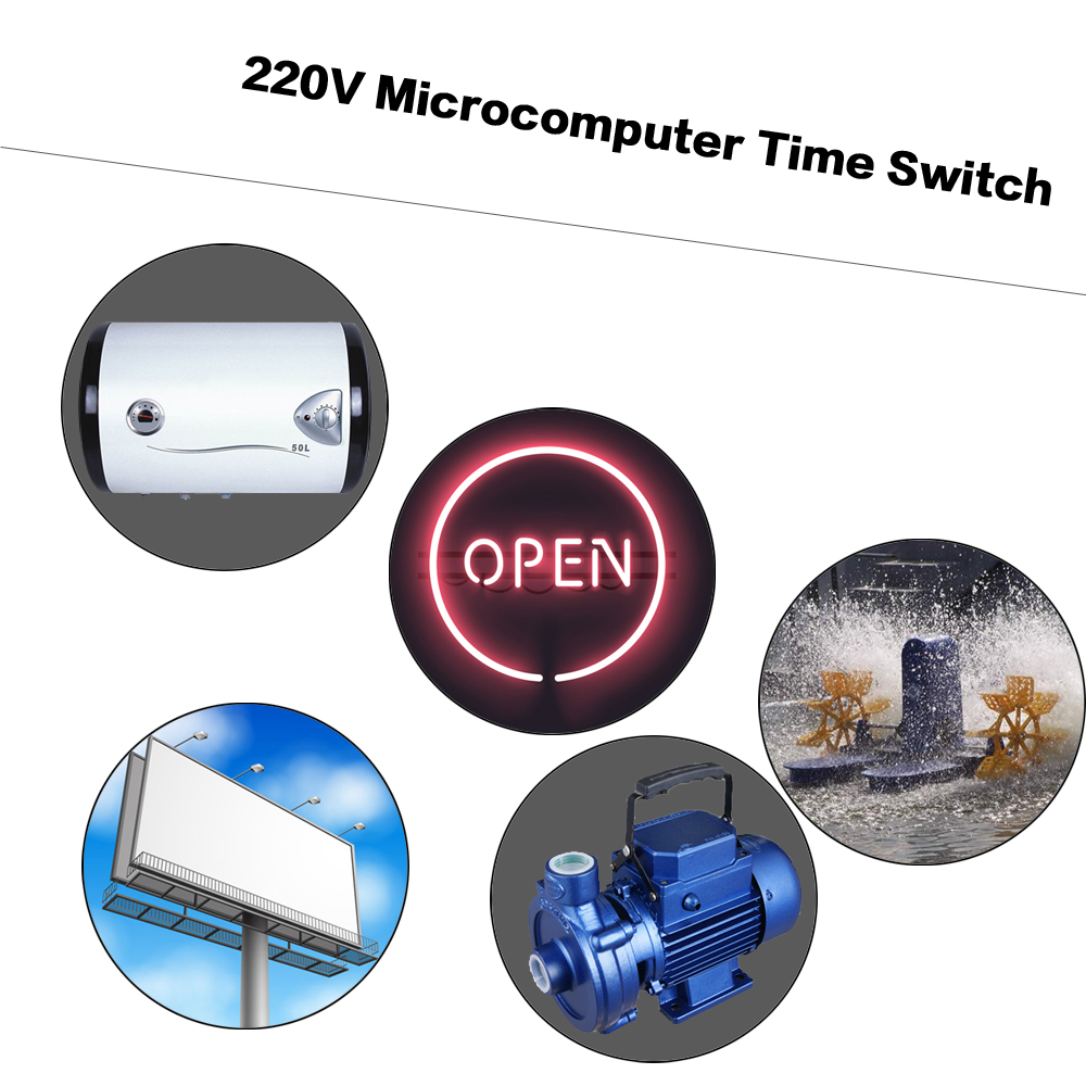 SINOTIMER 220V LCD Digital Weekly Programmable Control Power Timer Switch Time Relay