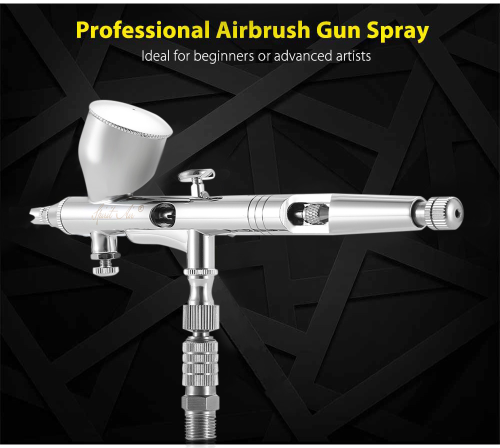 Spirit air BT - 180T 0.2mm / 0.3mm / 0.5mm Gravity Feed Dual Action Airbrush Paint Spray Gun Set
