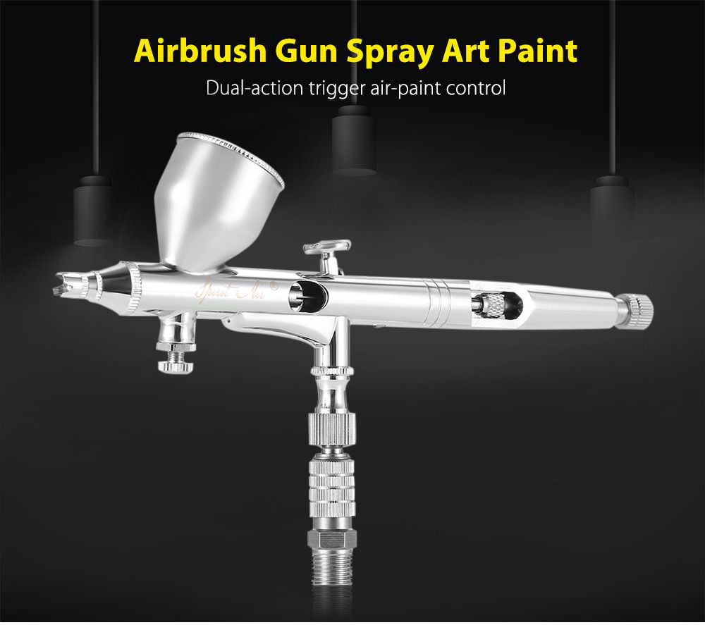 Spirit air BT - 180T 0.2mm / 0.3mm / 0.5mm Gravity Feed Dual Action Airbrush Paint Spray Gun Set