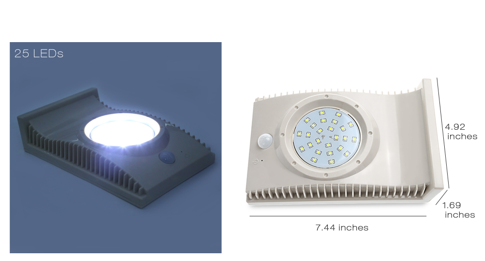 Waterproof Solar Energy Body Sensor Wall Lamp