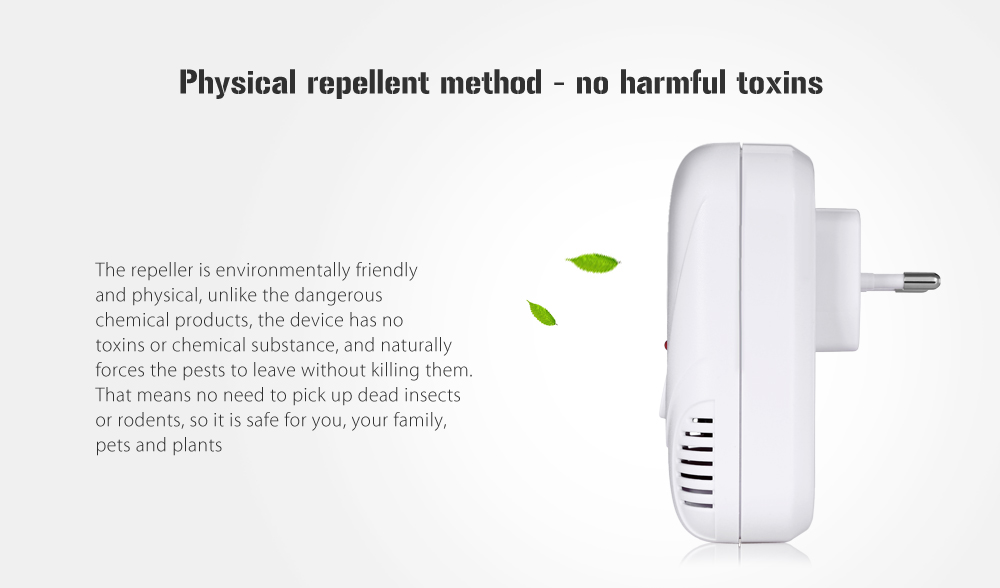 DC - 9001B Ultrasonic Mosquito Pest Repeller Electronic Sound Wave for Rat Roach Insect Spider