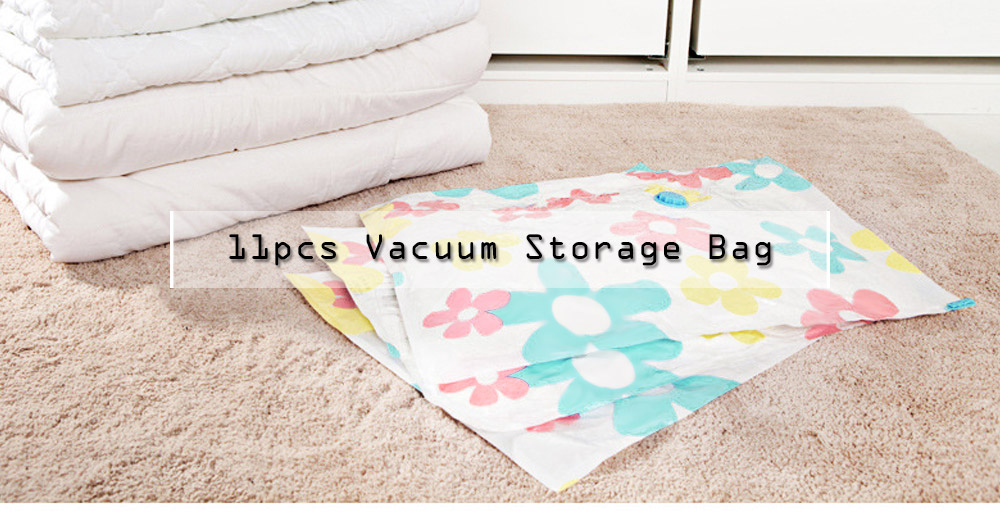 11pcs Thickened Vacuum Storage Compressed Bag with Hand Pump