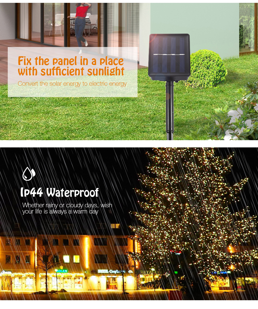 Solar Powered 20 LEDs 4M Romantic Bat Shaped String Lamp Home Yard Christmas Decoration