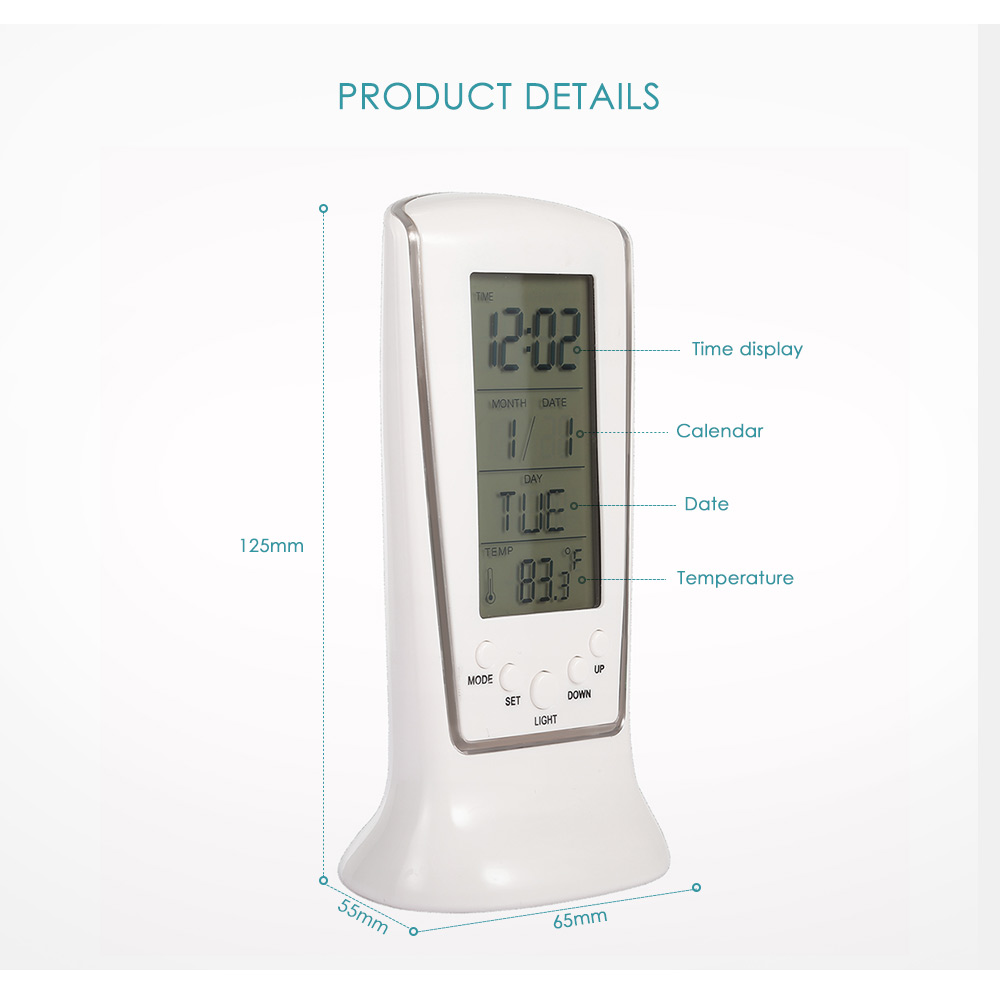 LED Digital Temperature Alarm Clock