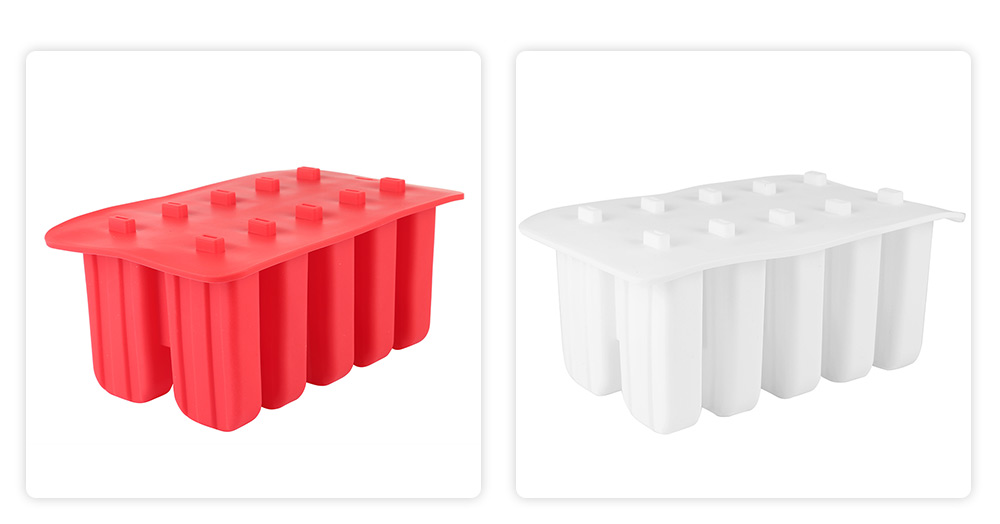 Silicone Ice Cream Cube Mould with 10 Case