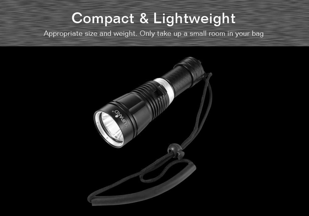 LBYB - 055 CREE XM - L2 Portable Tactical Diving Handheld LED Flashlight Outdoor 80m Waterproof Torch for Camping Hiking Hunting Fishing Emergency