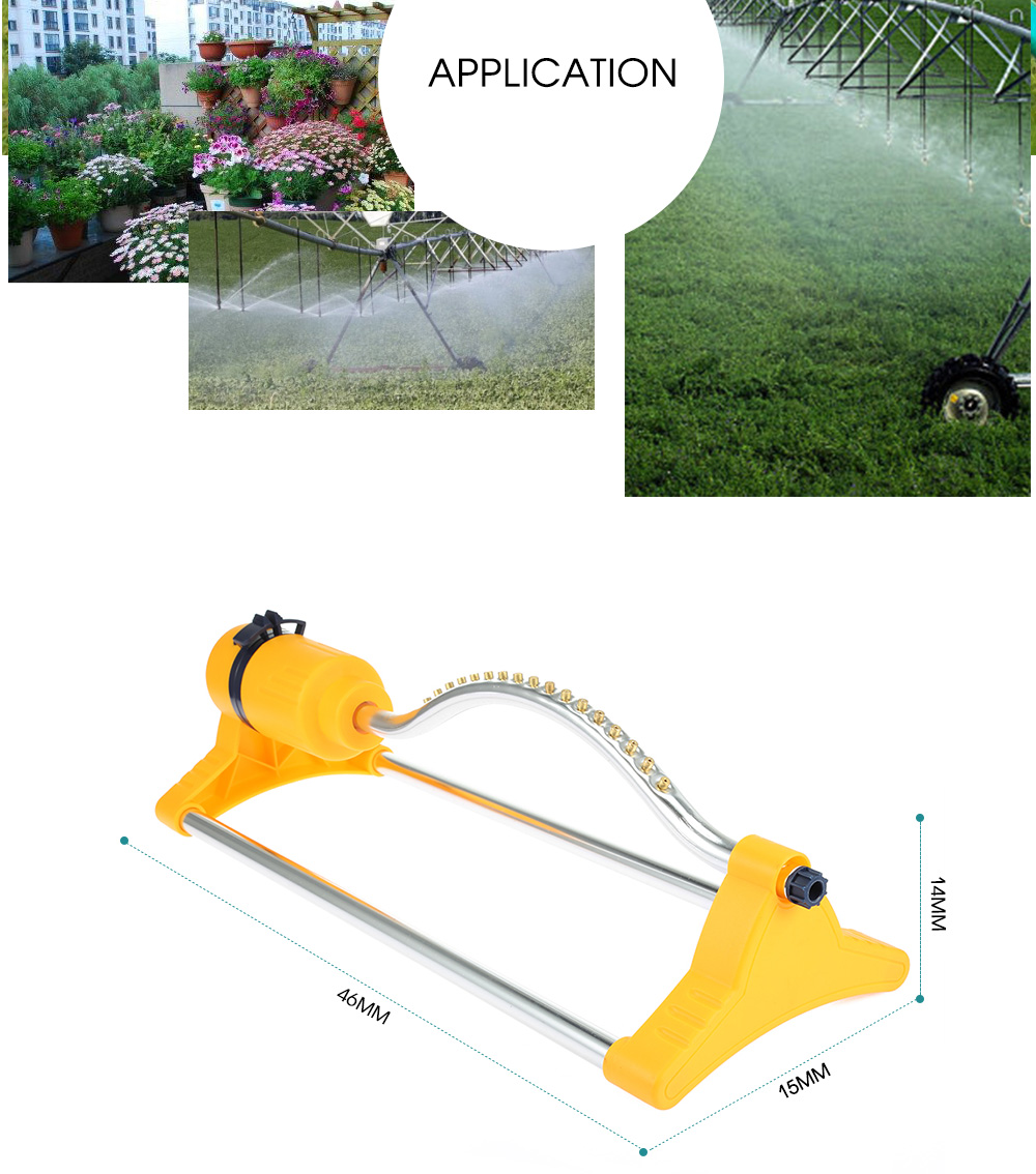 Automatic Garden Sprinkler with 17 Coppery Spraying Holes