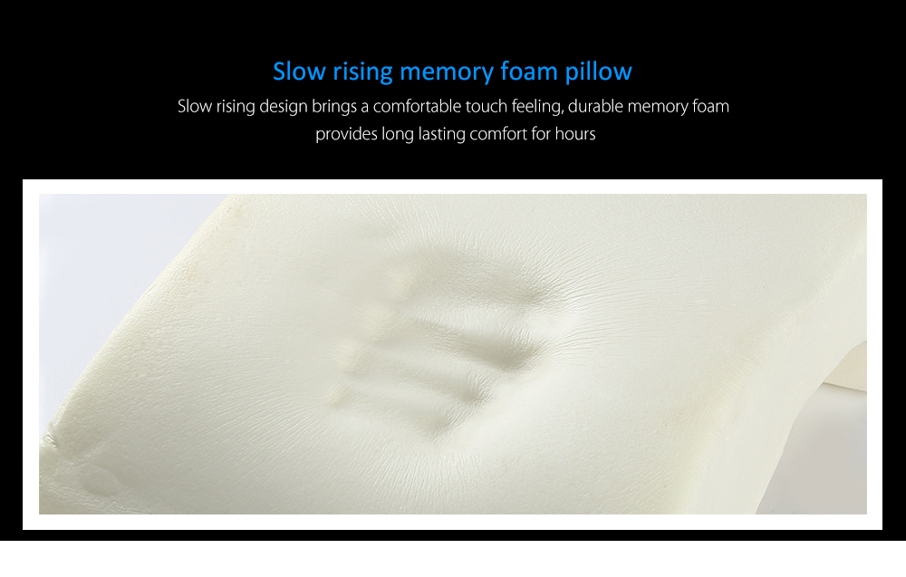 Slow Rising Office Desk Chair Nap Pillow Cushion Memory Foam Sciatic Nerve Pain Relief