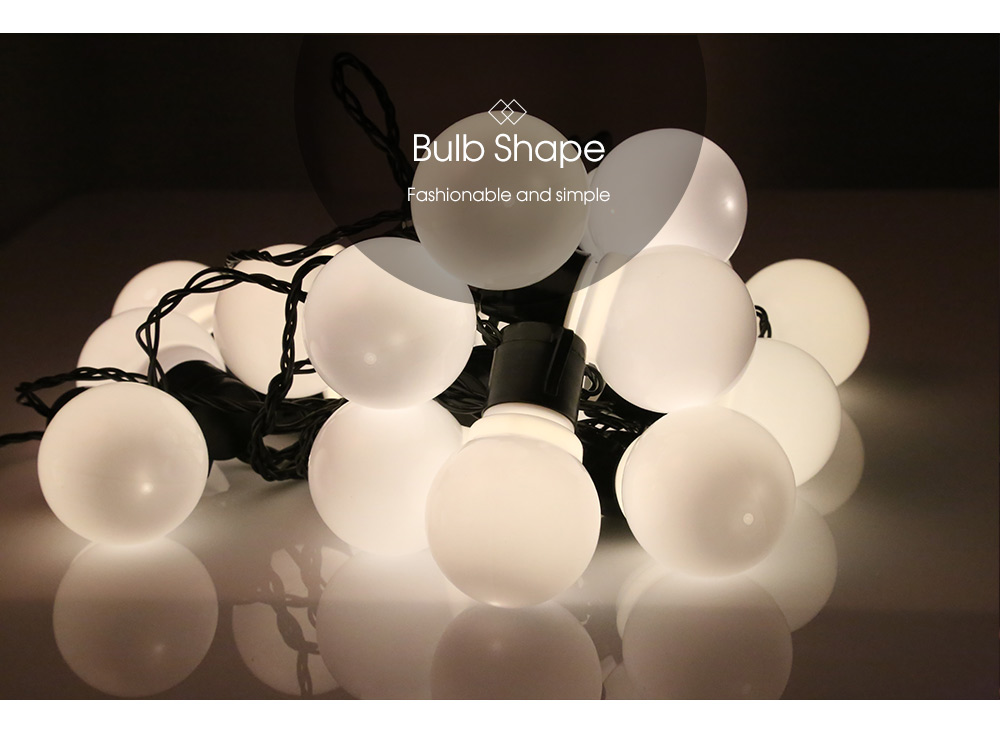 20 LEDs Globe Bulbs Light String 5M Decoration Lighting Chains for Christmas Hallowmas